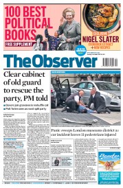 The Observer (UK) Newspaper Front Page for 8 October 2017