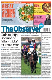 The Observer (UK) Newspaper Front Page for 9 April 2017