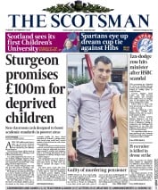 The Scotsman (UK) Newspaper Front Page for 10 February 2015