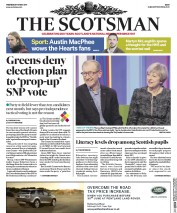 The Scotsman (UK) Newspaper Front Page for 10 May 2017