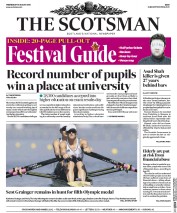 The Scotsman (UK) Newspaper Front Page for 10 August 2016