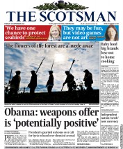 The Scotsman Newspaper Front Page (UK) for 10 September 2013