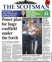 The Scotsman (UK) Newspaper Front Page for 11 November 2014