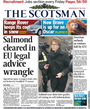 The Scotsman (UK) Newspaper Front Page for 11 January 2013