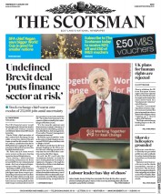 The Scotsman (UK) Newspaper Front Page for 11 January 2017