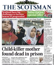 The Scotsman Newspaper Front Page (UK) for 11 March 2014
