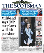 The Scotsman (UK) Newspaper Front Page for 11 April 2015