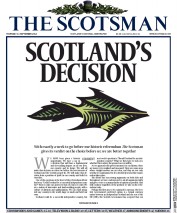 The Scotsman Newspaper Front Page (UK) for 11 September 2014