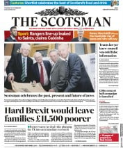 The Scotsman (UK) Newspaper Front Page for 12 October 2017