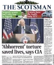 The Scotsman Newspaper Front Page (UK) for 12 December 2014