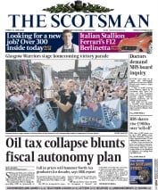 The Scotsman Newspaper Front Page (UK) for 12 June 2015