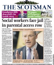 The Scotsman Newspaper Front Page (UK) for 12 September 2013