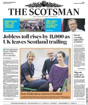 The Scotsman (UK) Newspaper Front Page for 13 November 2015