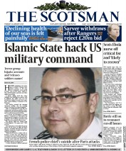 The Scotsman (UK) Newspaper Front Page for 13 January 2015