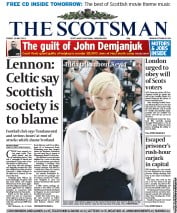 The Scotsman (UK) Newspaper Front Page for 13 May 2011