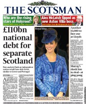 The Scotsman Newspaper Front Page (UK) for 13 June 2011