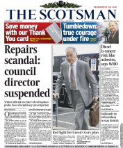 The Scotsman (UK) Newspaper Front Page for 13 June 2012