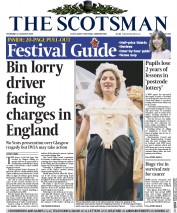The Scotsman (UK) Newspaper Front Page for 13 August 2015