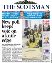 The Scotsman (UK) Newspaper Front Page for 13 September 2014