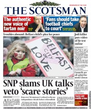 The Scotsman (UK) Newspaper Front Page for 14 January 2013