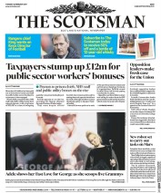 The Scotsman (UK) Newspaper Front Page for 14 February 2017