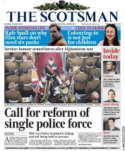 The Scotsman Newspaper Front Page (UK) for 14 March 2015