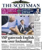 The Scotsman Newspaper Front Page (UK) for 14 July 2015