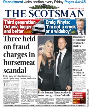 The Scotsman Newspaper Front Page (UK) for 15 February 2013