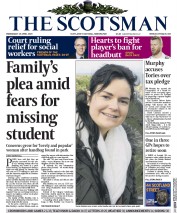 The Scotsman (UK) Newspaper Front Page for 15 April 2015