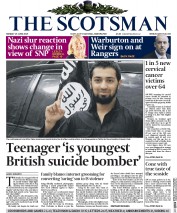 The Scotsman (UK) Newspaper Front Page for 15 June 2015