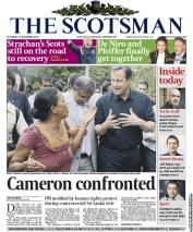 The Scotsman Newspaper Front Page (UK) for 16 November 2013