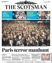 The Scotsman (UK) Newspaper Front Page for 16 November 2015