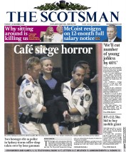 The Scotsman Newspaper Front Page (UK) for 16 December 2014