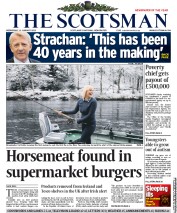 The Scotsman (UK) Newspaper Front Page for 16 January 2013