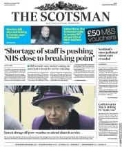 The Scotsman (UK) Newspaper Front Page for 16 January 2017