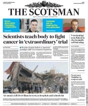 The Scotsman (UK) Newspaper Front Page for 16 February 2016