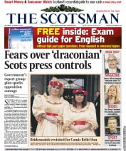 The Scotsman Newspaper Front Page (UK) for 16 March 2013