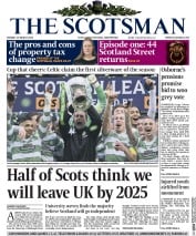 The Scotsman (UK) Newspaper Front Page for 16 March 2015