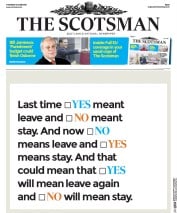 The Scotsman (UK) Newspaper Front Page for 16 June 2016