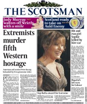 The Scotsman (UK) Newspaper Front Page for 17 November 2014