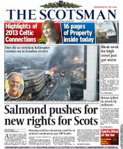 The Scotsman (UK) Newspaper Front Page for 17 January 2013
