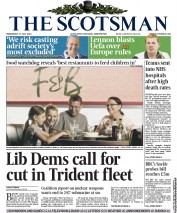 The Scotsman Newspaper Front Page (UK) for 17 July 2013