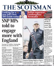 The Scotsman (UK) Newspaper Front Page for 17 July 2015