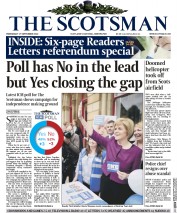 The Scotsman (UK) Newspaper Front Page for 17 September 2014