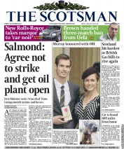 The Scotsman Newspaper Front Page (UK) for 18 October 2013