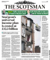 The Scotsman (UK) Newspaper Front Page for 18 October 2017