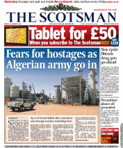 The Scotsman (UK) Newspaper Front Page for 18 January 2013