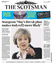 The Scotsman (UK) Newspaper Front Page for 18 January 2017