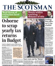 The Scotsman Newspaper Front Page (UK) for 18 March 2015