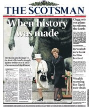 The Scotsman (UK) Newspaper Front Page for 18 May 2011